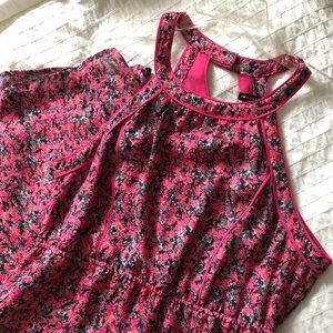 Floral print midi dress